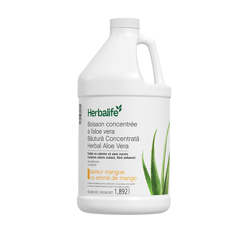 Boisson concentrée à l’Aloe Vera – 1,892 L - Saveur Mangue